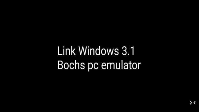 Link Windows 3.1 in Bochs смотреть онлайн