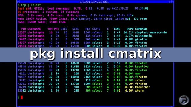 FreeBSD How to - Rainbow Console! смотреть онлайн