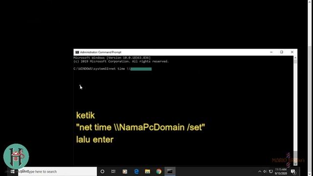 Sinkronisasi Time Server di PC client dengan command prompt windows "Net Time" смотреть онлайн