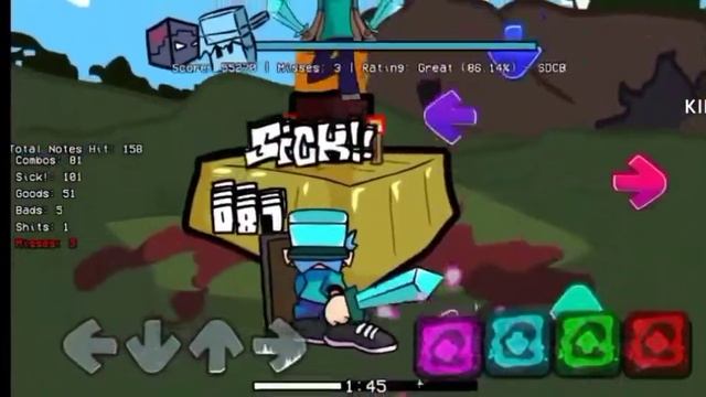 FNF vs mod herobrine reborn android (Indonesia) смотреть онлайн