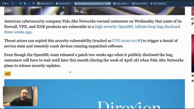 VMWare Patch, Palo Alto & OpenSSL, CatFish & Cash App смотреть онлайн