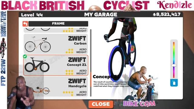 Zwift Tron Bike: How to Select Multi Colour Neon Wheels #zwift #cycling смотреть онлайн