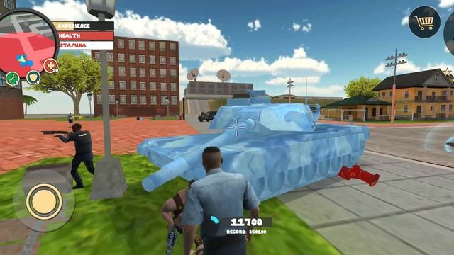 Rope Hero: Vice Town (Gladiators Freeze Police Robot Car) Gladiators Used Freezer Gun - Gameplay HD смотреть онлайн