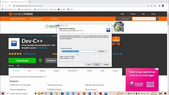 Curso C: 7. Descargar Dev C++ смотреть онлайн