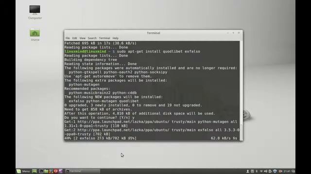 Install QuodLibet Music Player and Editor in Linux Mint (Ubuntu) смотреть онлайн