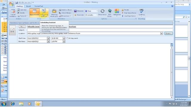 Meetings and Reservations in Outlook 2007 смотреть онлайн