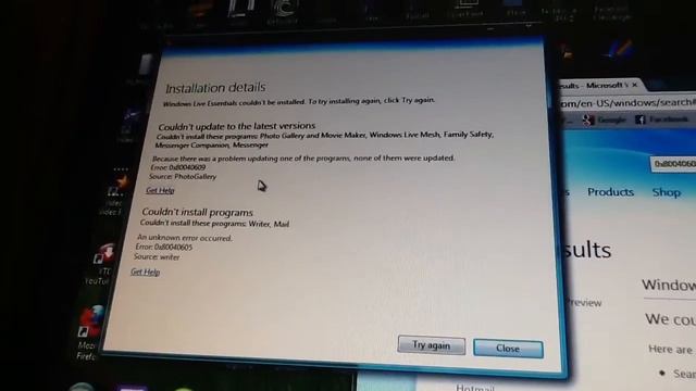 Windows Live Essentials 2011 Won't Update and Install Programs In Vista смотреть онлайн
