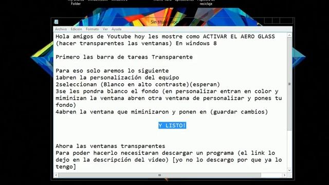 Como Activar el Aero Glass en Windows 8 смотреть онлайн