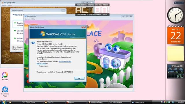 Windows Vista Ulitimate SP2 x86 on VMWare Workstation 15 Player смотреть онлайн
