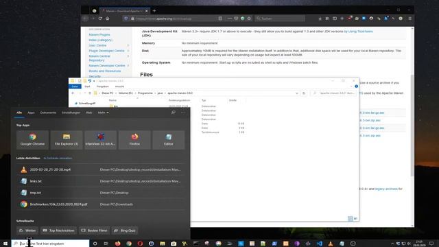 Installation von Apache Maven für Windows 10, Umgebungsvariable MAVEN_HOME, [deutsch] смотреть онлайн