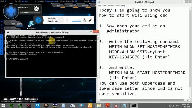 Start wifi using cmd смотреть онлайн