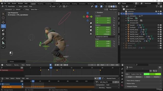 59. Creating the crouch fwd to crouch soft stop смотреть онлайн