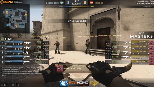 Team Singularity vs. Tricked Esport - NGC MASTERS 2017 - Mirage смотреть онлайн
