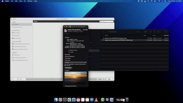 How to set VLC media player as default in Mac OS?