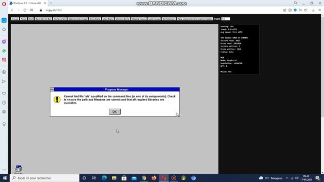 Windows 3.1 installation - copy.sh смотреть онлайн