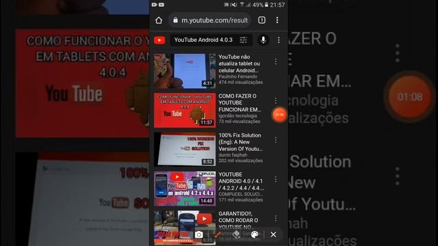 como usar YouTube no Android 4.0.3 e 4.0.4 e 4.1.2 e 4.2.2 e 4.3 e 4.4.2 e 4.4.4 e 5.0 смотреть онлайн