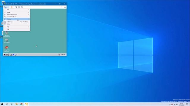 Installing Windows 98SE in VMware Workstation Player смотреть онлайн