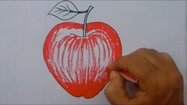 How to draw Red Apple-Drawing Green Apple-Step by step with Colored смотреть онлайн