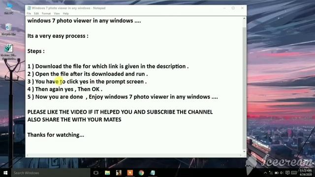 How To Restore Windows 7 Photo Viewer in Any Windows | किसी भी विंडोज में विंडोज 7 फोटो व्यूअर लगाय смотреть онлайн