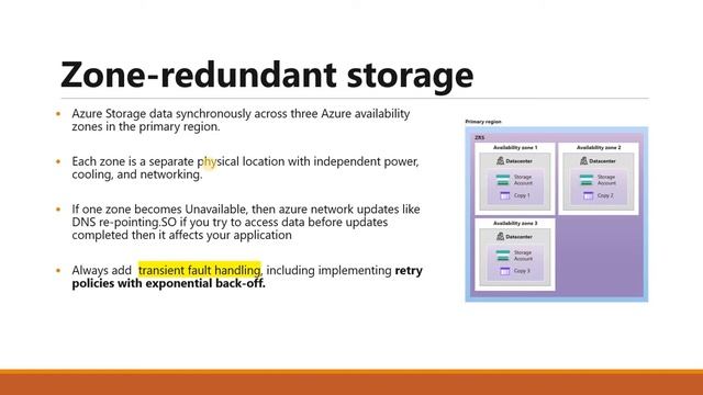 Microsoft Azure Storage Redundancy | Disaster Recovery |LRS vs ZRS vs GZRS and more.. смотреть онлайн