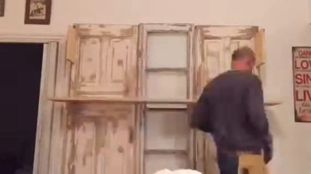 Piano desk & wall unit from old doors. Madrid2016 смотреть онлайн