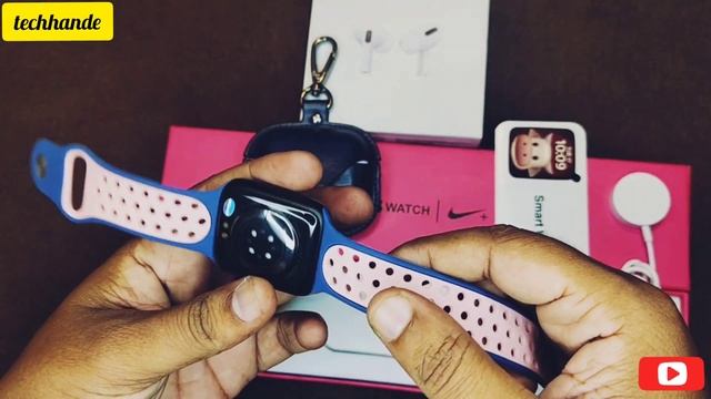 AppIe Watch Series 6 Nike Edition clone unboxing #techhande смотреть онлайн