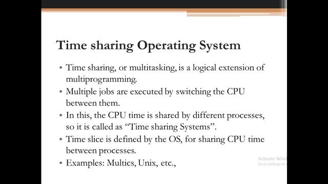Multiprograming vs Time sharing OS смотреть онлайн