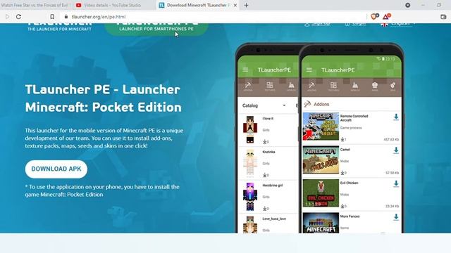 HOW TO DOWNLOAD TLAUNCHER MINECRAFT IN SMART PHONE OR PC смотреть онлайн