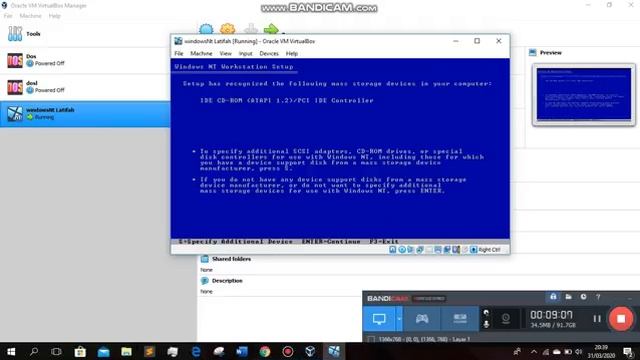 Tutorial Instalasi WindowsNT pada Virtualbox смотреть онлайн