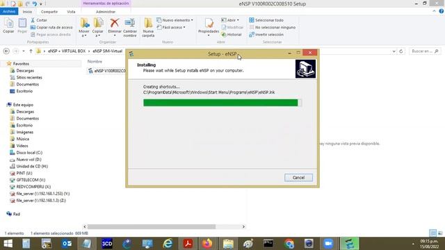 eNSP Simulador Huawei +VIRTUALBOX 5.2 - 1er Laboratorio смотреть онлайн