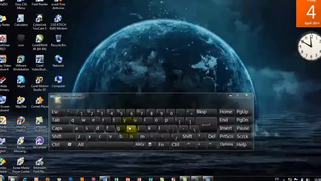 Using On Screen Keyboard when Keyboard error on windows 7 1 смотреть онлайн