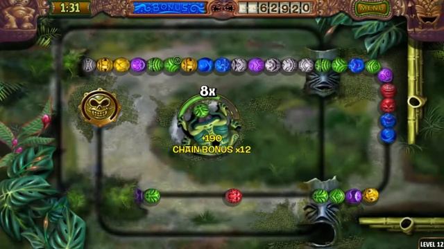 『Zuma's Revenge!』Rooster Rumble - Level 12「Challenge」 смотреть онлайн