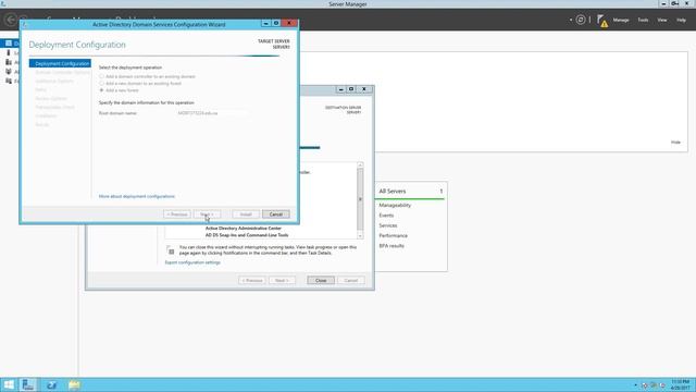 install Windows Server 2012 R2, Active Directory, and DHCP in Server1 Part1 смотреть онлайн