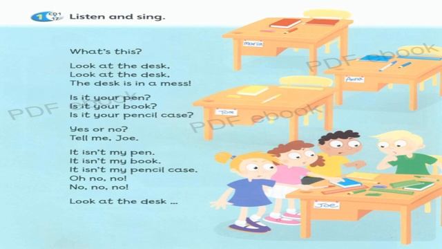 Super Minds Student Book 1 Unit 1 page 12 Audio 17 At School Listen and SIng смотреть онлайн