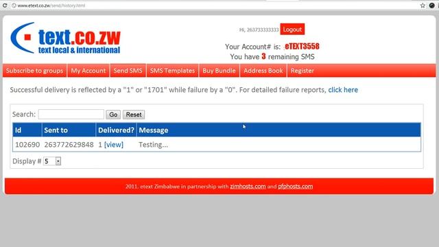 SMS Delivery Report/ Sent History смотреть онлайн