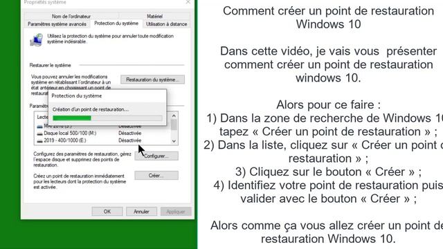 طريقة انشاء نقطة استعادة النظام في ويندوز 10 | restore point windows 10 смотреть онлайн