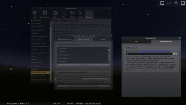 How to add a comet or asteroid to Stellarium смотреть онлайн