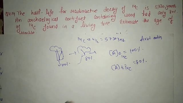 Class-12(Unit-4) Q-14 The half-life for radioactive decay of 14C is 5730 years #chemicalkinetic смотреть онлайн