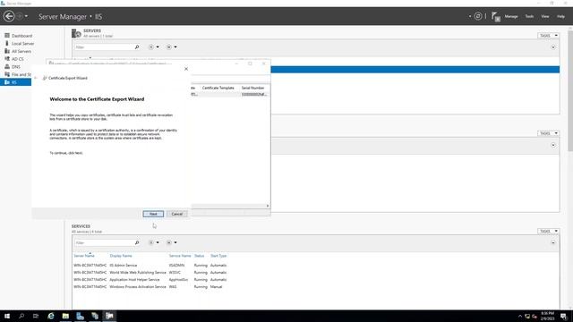 How to create client certificate and install ssl certificate on IIS 10 from CA server | Windows 201 смотреть онлайн