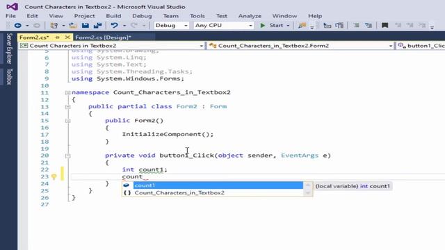 c# tutorial for beginners: count characters in textBox смотреть онлайн