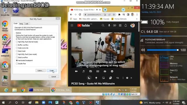 Billionaire parody song has BSOD VM (Windows 8) смотреть онлайн