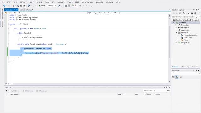 How to use checkbox control in C#.Net Application смотреть онлайн