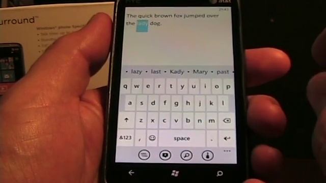 Text entry and correction on Windows Phone 7 смотреть онлайн