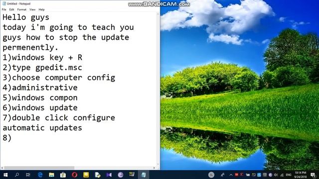 How to stop windows update permanently(Using group policy) смотреть онлайн