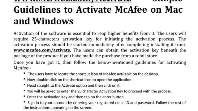 McAfee.com/Activate - Download McAfee on Mac and Windows смотреть онлайн