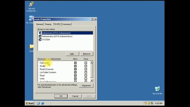 NTFS ansd share permssion in windows server 2003 смотреть онлайн
