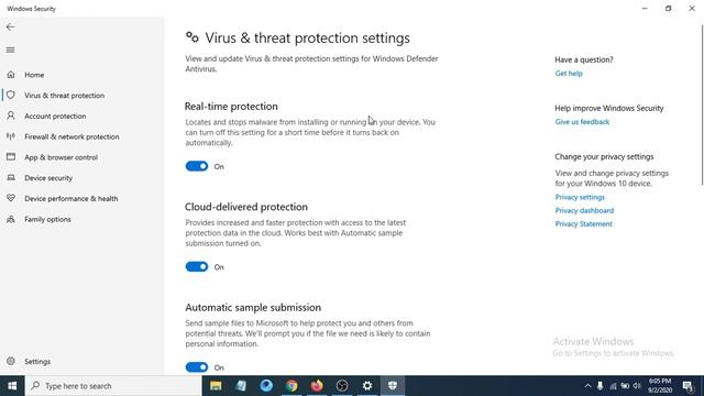 How to turn off Real Time Protection in windows 10 [ 2020 ] смотреть онлайн
