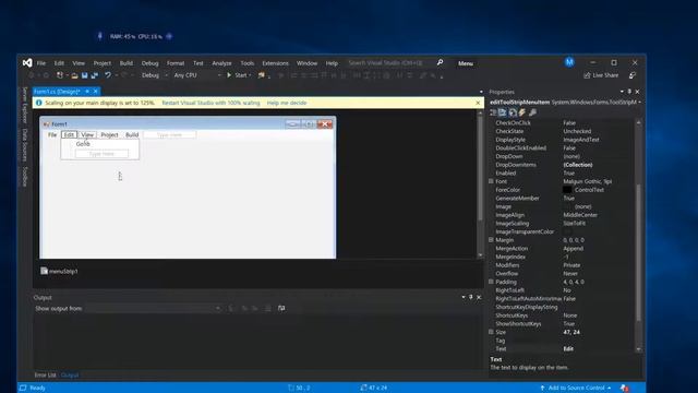 MinPro [C# Class - Windows Forms] Menu смотреть онлайн
