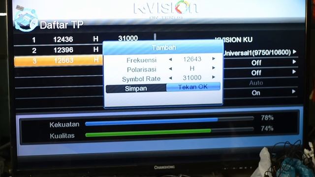 Siaran k-vision hilang semua frekuensi terbaru dan cara scan ulang otomatis смотреть онлайн