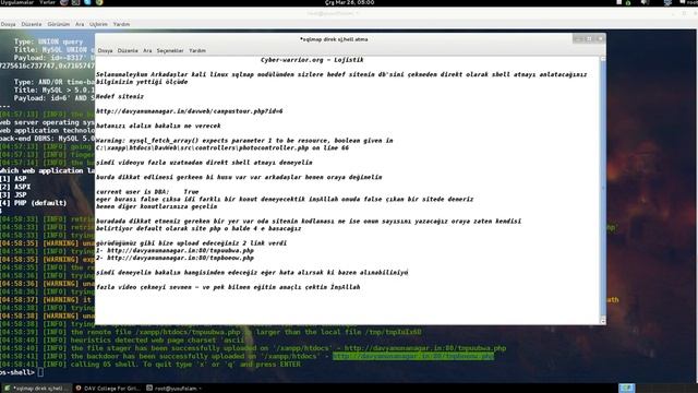 Cyber-Warrior TIM | Kali Linux Sqlmap Direkt Shell Upload os shell смотреть онлайн
